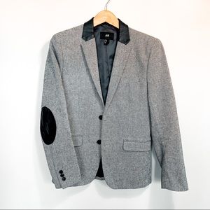 Blazer with Leather Trim 34R